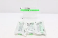 4 pack of 7 Rows VENT BRUSH Hair Stylist Brush by The bobby Company  Green