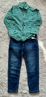 Ted Baker Jungen Top & M&S Denim Jeans Alter 6