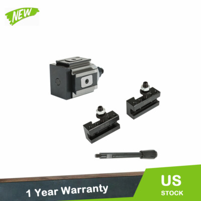 AXA 250-100 Set Piston Type Quick Change Tool Post Holder For Lathe 6- 12 lnch