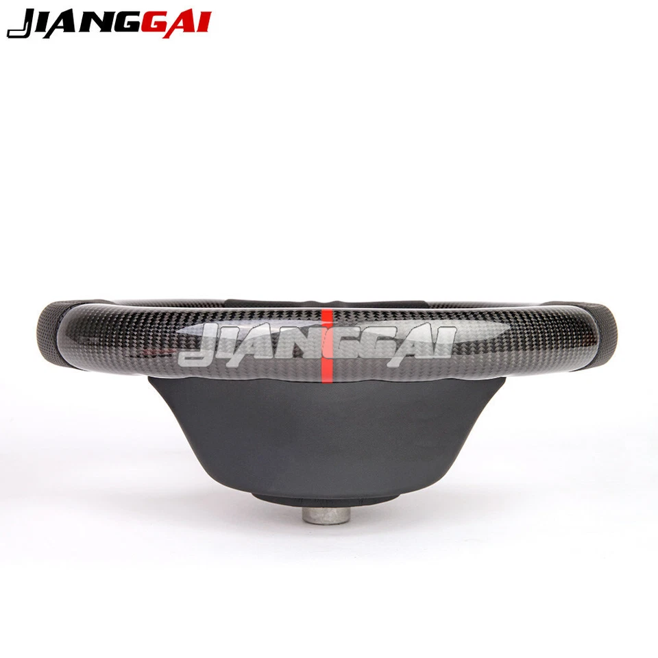 Volante de fibra de carbono real para Maserati GranTurismo GT 2008-2019 Foto 4 de 4