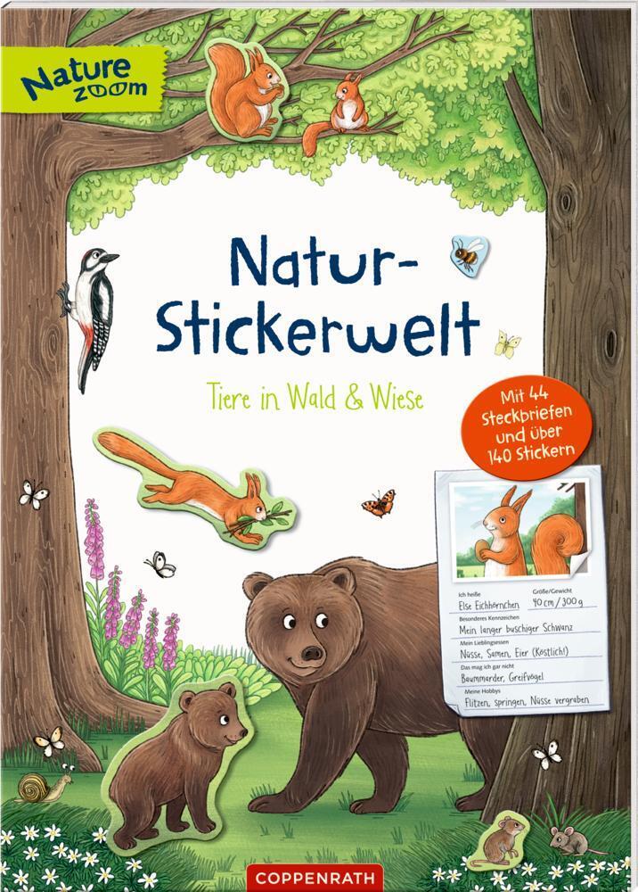 Thumbnail - Natur-stickrwelt: Tiere In Wald Und Wiese | Mit 44 Steckbriefen Und