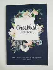 CHECKLIST NOTEBOOK Planner Simple TO-DO Lists with 3 Top Priorities Blank