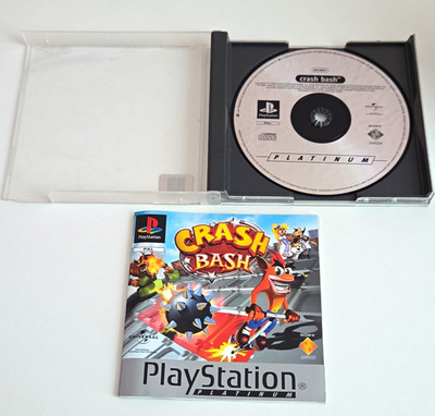 Crash Bash PS1 PAL Crash Bandicoot-Serie mit Handbuch