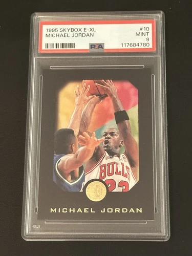 1995 Skybox E-XL Michael Jordan Card #10 PSA 9