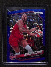 2025 Panini Prizm WNBA #75 Aliyah Boston Blue Velocity Prizms