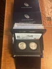 2013 american eagle west point silver 2-coin set With Box & Coa