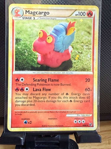 Pokémon TCG MAGCARGO Holo with SWIRL! #6/90 HS Undaunted!