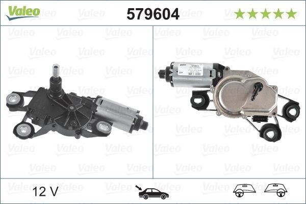 Valeo 579604 Wischermotor Hinten FüR Seat-image