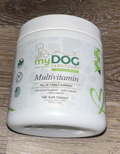 Multivitamin Soft Dog Chews Immune Support Hip  Joint Health Bacon Flavor 120ct
