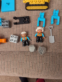 2 Sets - Lego Duplo 10529 Truck & 10931 Truck & Tracked Excavator - Retired