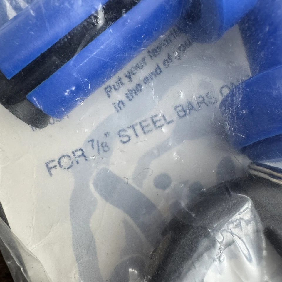 Jive EE. UU. Tapas Años 40 Azul Vintage Tapones BMX Años 90 7/8 Barras de Acero Nuevo de Lote Antiguo EE. UU. Foto 4 de 4