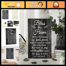 Bless This Home Wall Decor - Rustic Farmhouse Entryway Sign, Housewarming Gift,