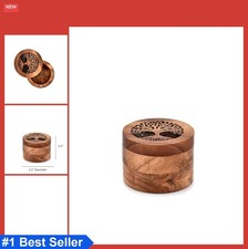 Handmade Acacia Wood Urn for Human Ashes Tree of Life Box Cremation Pet Dog