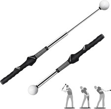 Seticek Retractable Golf Swing Trainer,Golf Grip Trainer with Arm Band for Ri...