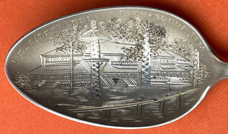 RARE CLOUDCROFT LODGE ALAMOGORDA NEW MEXICO STERLING SILVER SOUVENIR SPOON