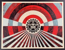 Shepard Fairey “Tunnel Vision” Blue - Screen Print - Signed - Obey Giant