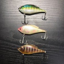 Megabass VibrationX Baitcasting Lure Set of 3 Natural Colors Used Condition