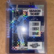 2022 Panini Chronicles - Contenders Optic Bobby Witt Jr. #19 Building Blocks...