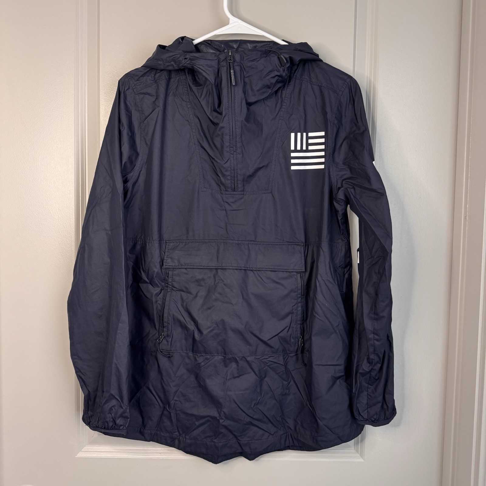 The North Face Men’s Navy Lightweight Pullover Windbreaker Jacket Size S Hooded