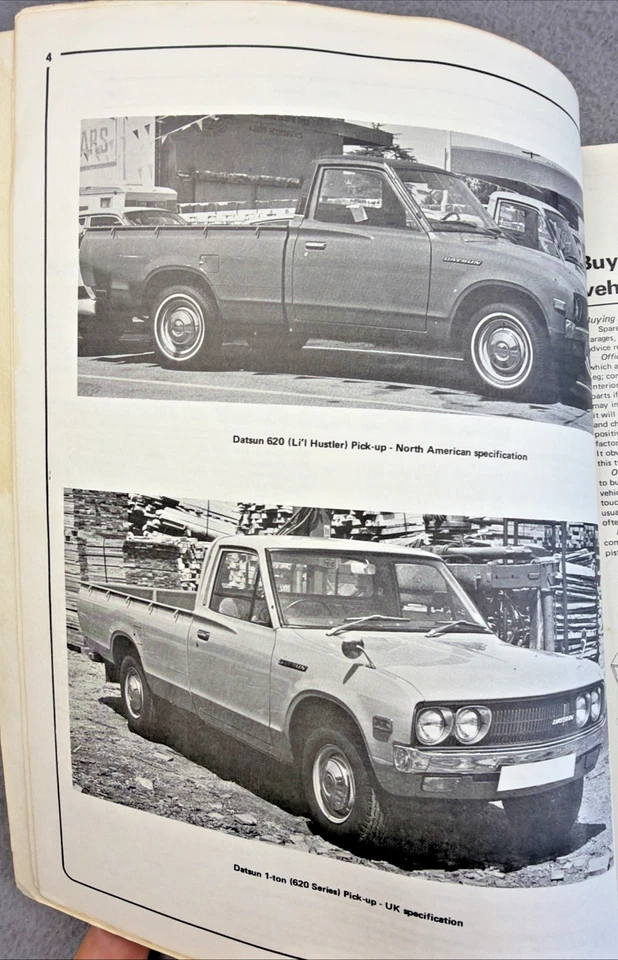 Haynes Datsun 拾音器 620 系列 1973 年至 1976 年 lil Hustler 1595cc 1770cc 1952cc — 第 4/4 张图片