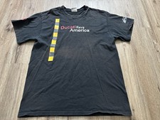 Vintage Ducati Revs America Motorcycle Black T-Shirt Size L