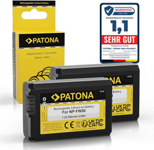 2X NP-FW50 Batteria 950Mah Compatibile Con Sony Alpha 7 7R 7II 7S A5000 A6000 A6