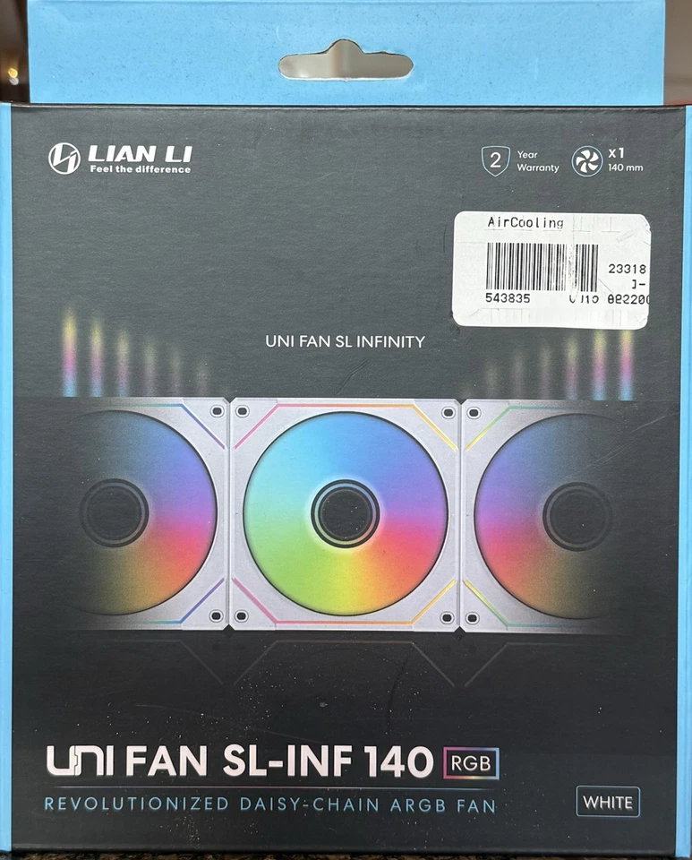 Lian Li UNI FAN SL-INF 140 RGB 140mm Case Fan -Wired, White - Image 3 of 4