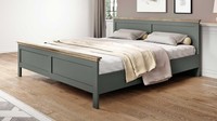 Doppelbett Bettgestell Evora Bett Eiche Lefkast Dekor In GrüN 180X200 Cm