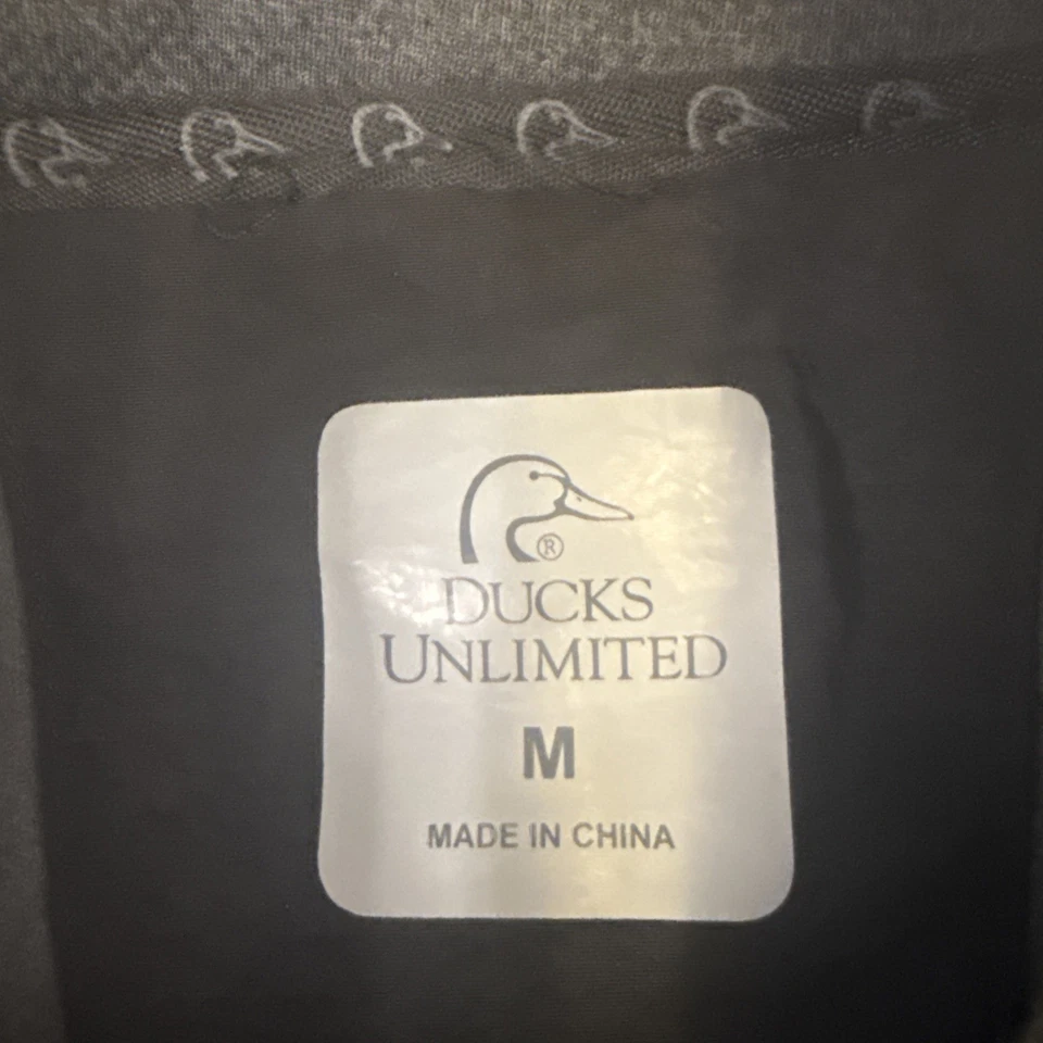 ducks unlimited black fleece Hunting Vest Size M - Image 2 of 4