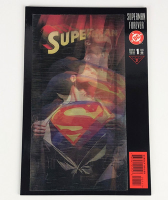 Superman Forever #1 NM- Alex Ross Lenticular Variant Cover B DC Comics 1998