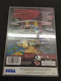 Dark Savior (Sega Saturn, 1996) Disk, Case And Booklet 