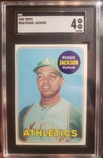 1969 Topps Baseball #260 Reggie Jackson RC SGC 4 HOF Rookie Oakland Athletics