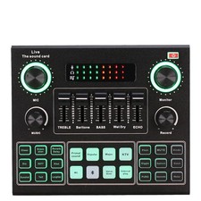 V9S Plus USB Live Sound Card Audio Mixer Gaming Livestream Recording Stock