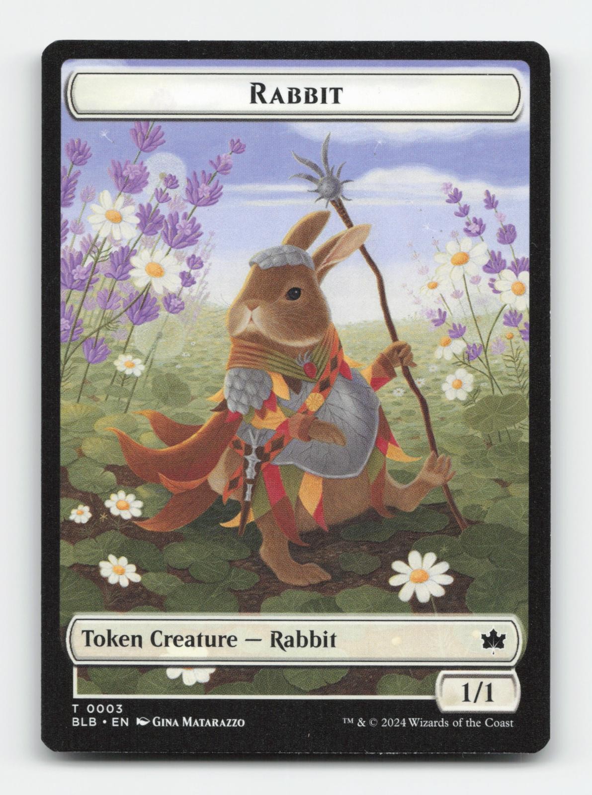 Rabbit Token 3 Token Bloomburrow Magic: The Gathering Near Mint