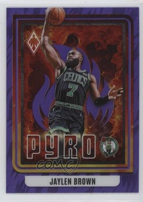 2023-24 Panini Phoenix Pyro Purple 14/75 Jaylen Brown #20 1r05