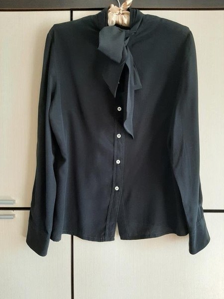 Women Jacques Britt Shirt Black Silk 36 / S / 44