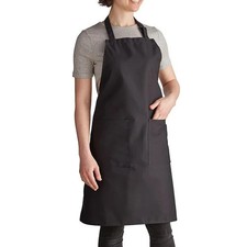 NEW Black 2-Pocket Apron Black One Size 1 Dozen