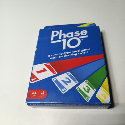 Mattel Phase 10 Card Game Rummy Game Deck Complete In Box NEW 2-6 Player GAME ON
