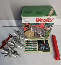Vintage Garden Weasel hand CULTIVATOR HEAD Rotary  seed bed flower beds