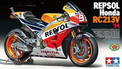Tamiya 14130 1/12 Scale Model Kit Repsol Honda RC213V '14 GP Champion Marquez