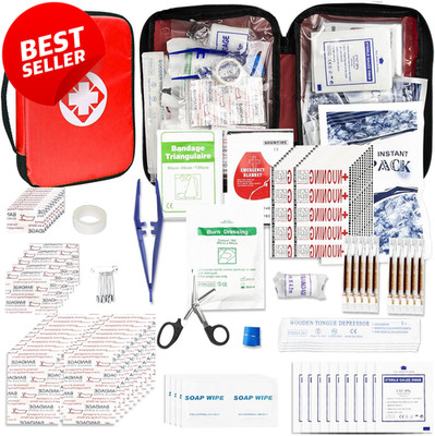 Travel First Aid Kit 300PCS Portable Emergency Survival Set for Home Car - US