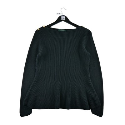 Lauren Ralph Lauren Women's Black Sweater Size XL #QWE3733
