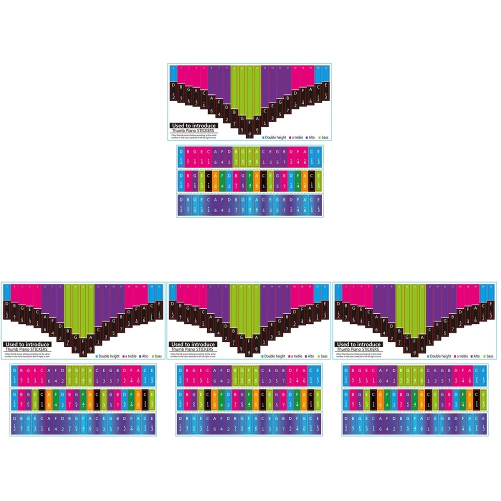 Set di 4 Adesivi per Kalimba