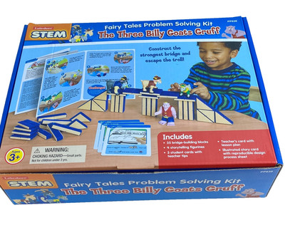 LAKESHORE STEM FAIRY TALES PROBLEM SOLVING KIT THE THREE Billy Goats Gruff Read