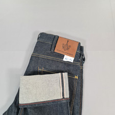 Blue Collar Worker Mens Jeans Blue W30 L34 Selvedge Raw Denim Straight Leg