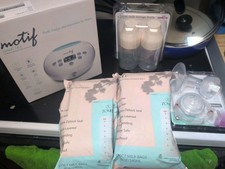 Motif Medical Luna Double Electric Pump for Breastfeeding - Portable Pump W/...