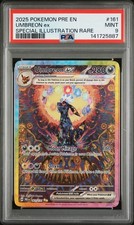 2025 Pokemon SV: Prismatic Evolutions #161/131 Umbreon ex SIR PSA 9