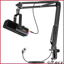 FIFINE AM8T XLR/USB Gaming Microphone Set RGB Dynamic PC Streaming Podcast Used