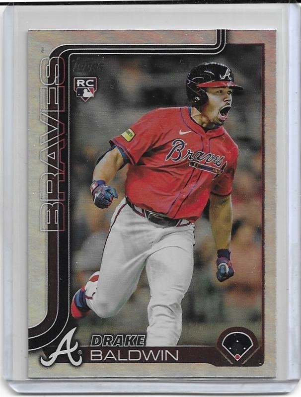 2025 Topps Update Series Drake Baldwin Rainbow Foil RC Parallel #US87
