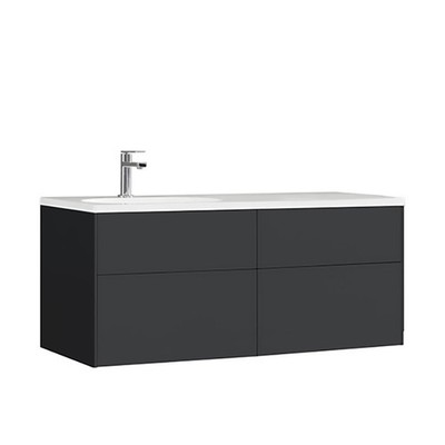 STONEART Badmöbel Venice VE-1210-I, dunkelgrau, 120x52, links Unterschrank